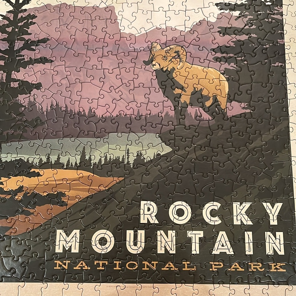 EUC Rocky Mountain National Park 500 Pieces Puzzle, True South Co. - Picture 4 of 7